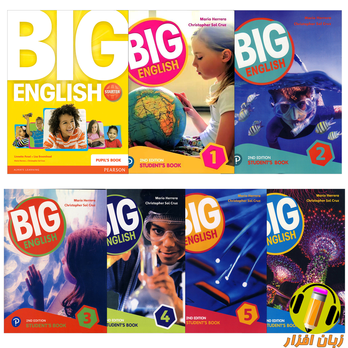 3,　4,　and　1st　افزار　Books　زبان　and　English　Starter,　2,　1,　Teachers　Big　2nd_